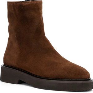 AQUATALIA Maddie Suede Weatherproof Boot in Brandy